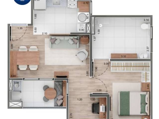 #568 - Apartamento para Venda em Valinhos - SP - 1