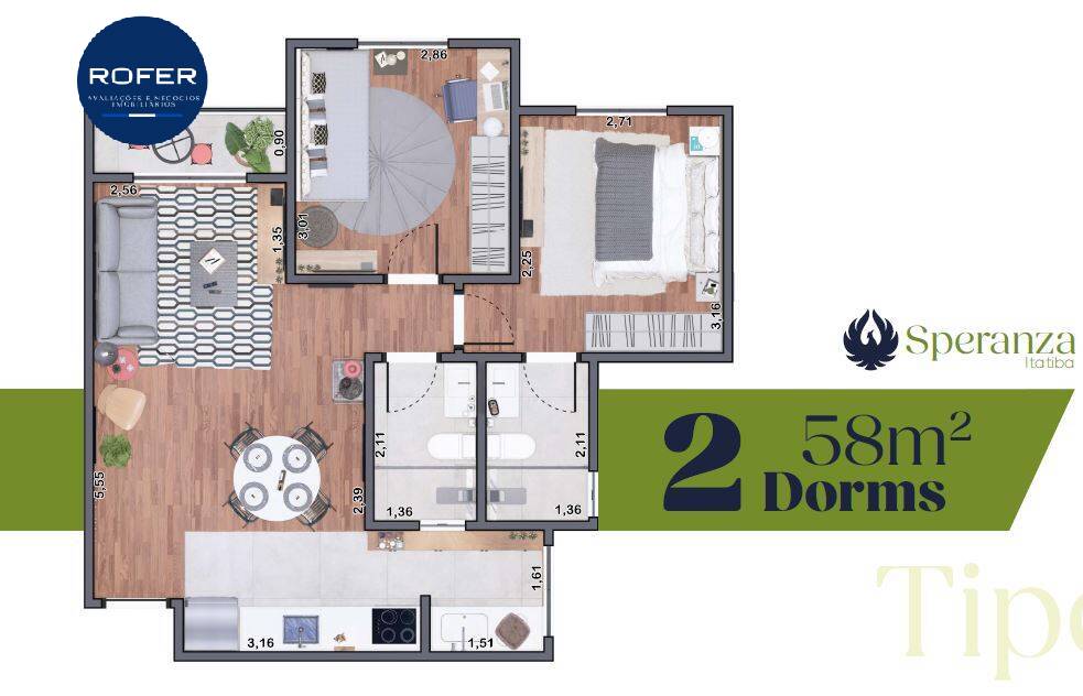 Apartamento, 2 quartos, 58 m² - Foto 20