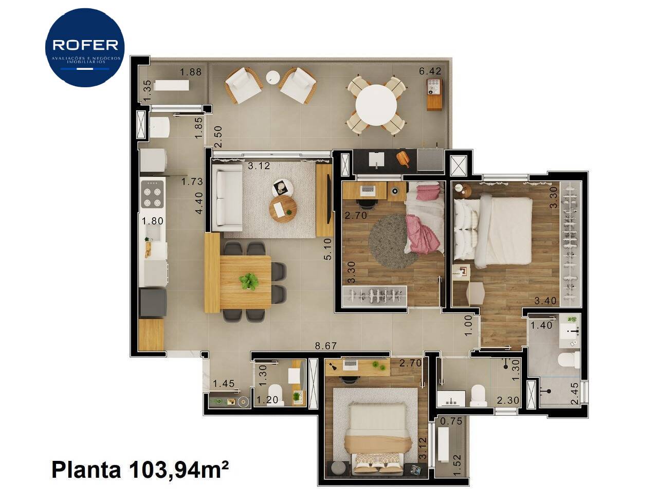 Apartamento, 3 quartos, 103 m² - Foto 31