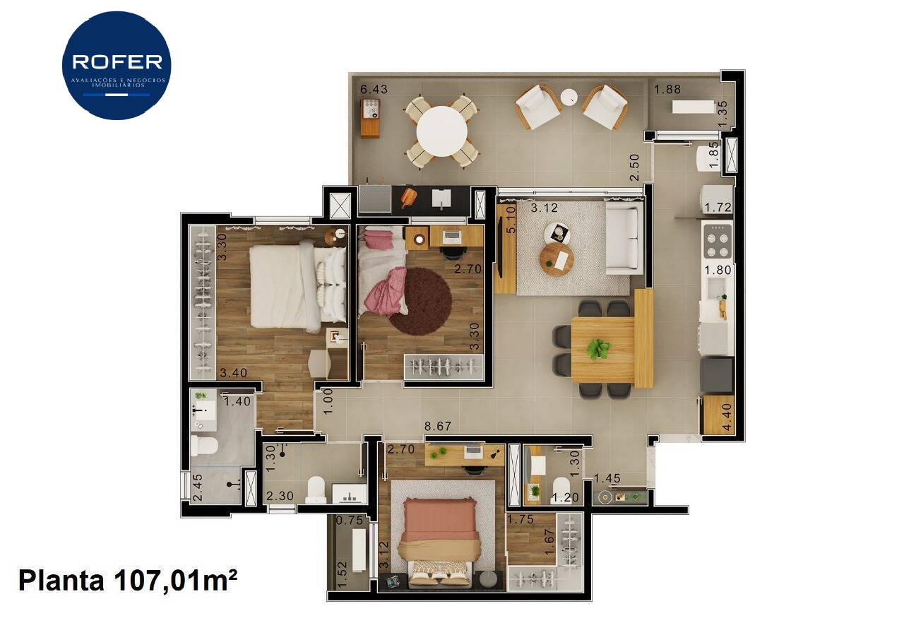 Apartamento, 3 quartos, 103 m² - Foto 32
